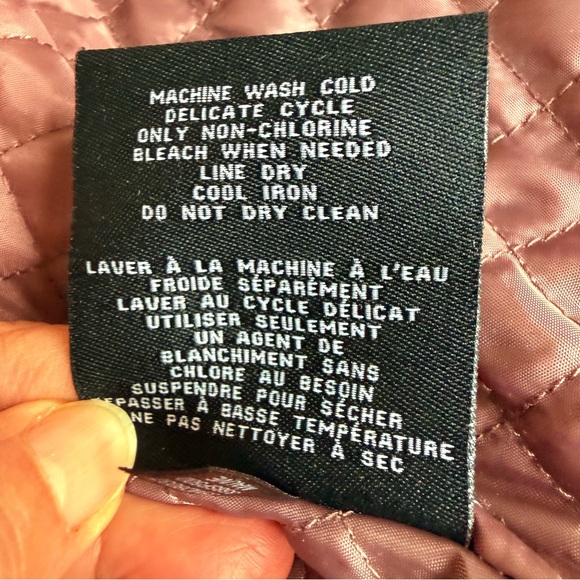 Cole Haan Dusty Rose Hooded Trench Coat | Water Resistant Travel Parka | Med - Picture 9 of 16